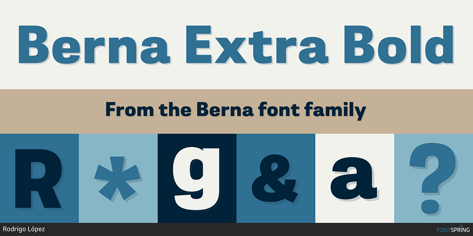 Berna Extra Bold Font