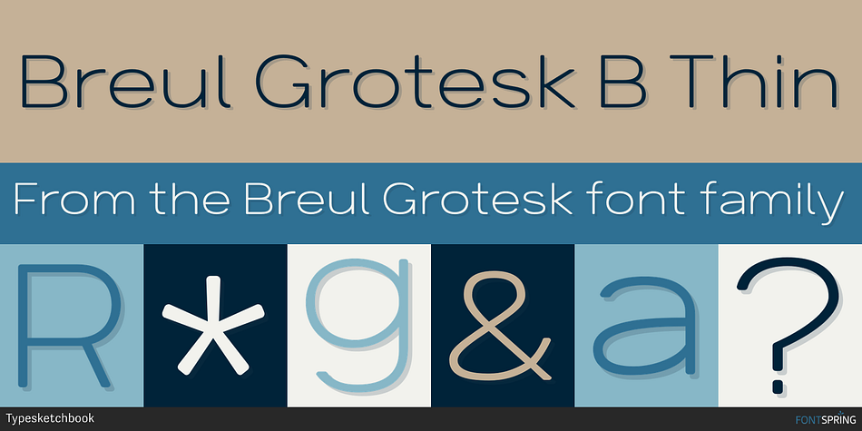 Breul Grotesk B Thin Font