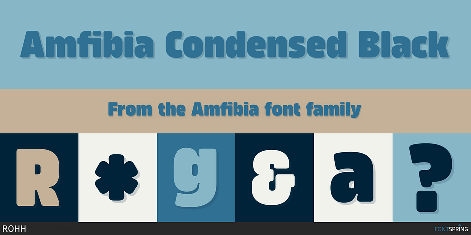 Amfibia Condensed Black Font