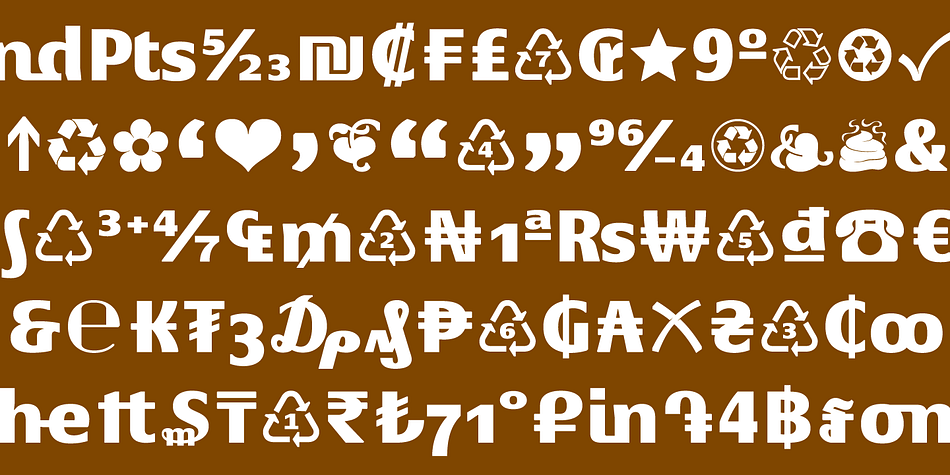 And, of course, it also has standard ligatures.