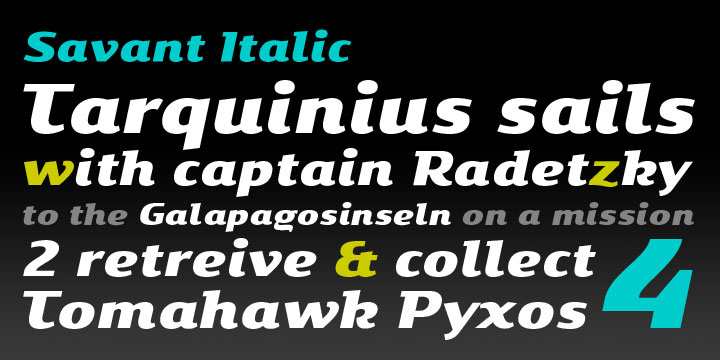 It’s got a slab serif touch and is packed with lots of nice typo-gems. The italic is a perfect companion for the regular.