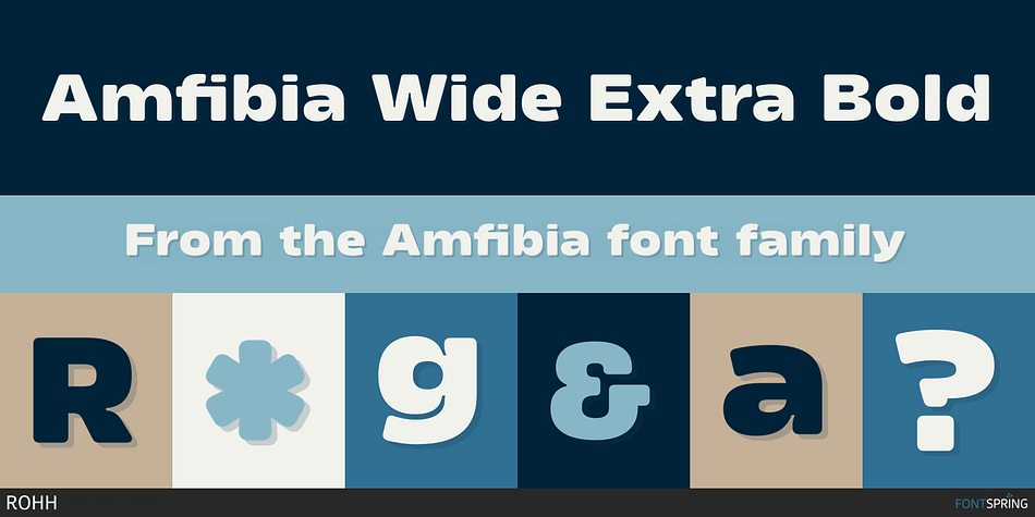 Amfibia Wide Extra Bold Font