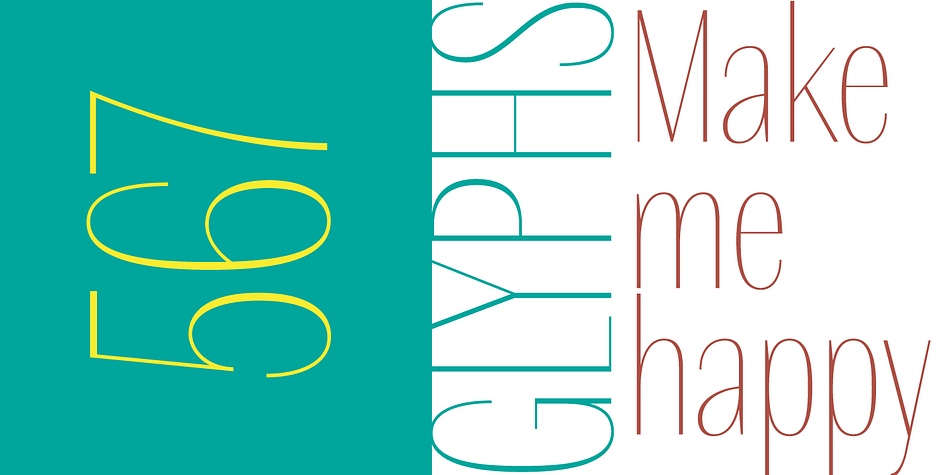 Here not only serif removed, but remake some glyphs.