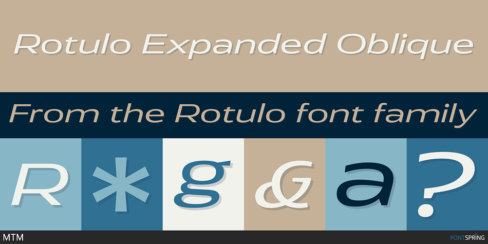 Rotulo Expanded Oblique Font