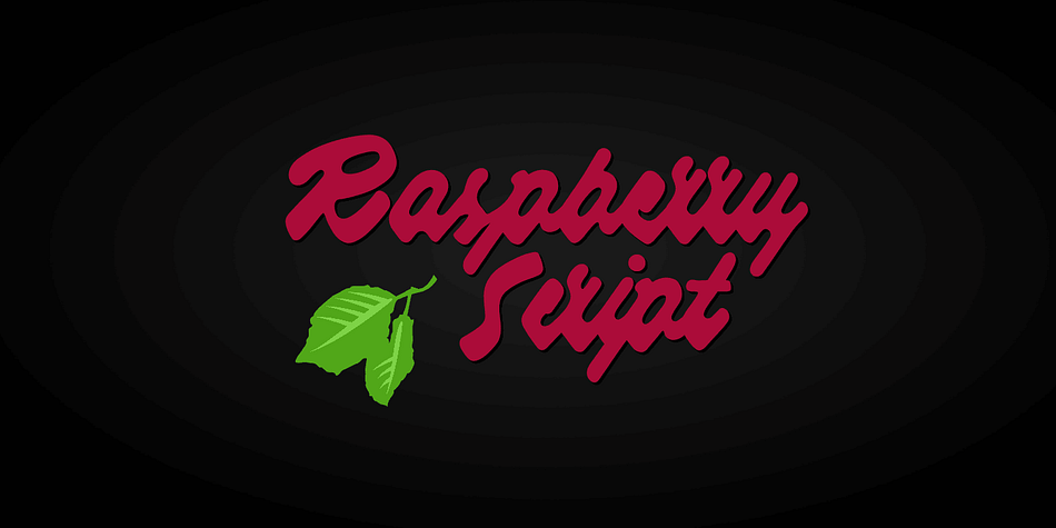 Raspberry Script is a tall and characteristic script typeface.