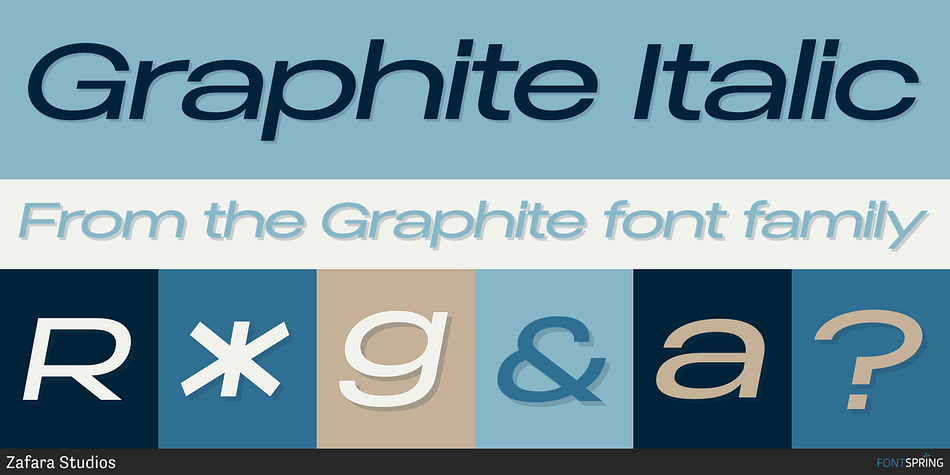 Graphite Italic Font