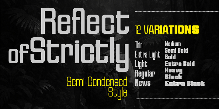 Reflect Of Strictly  font family by Groens