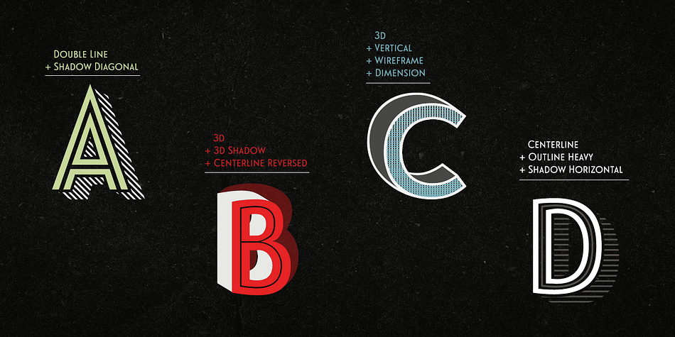 Highlighting the Le Havre Layers font family.