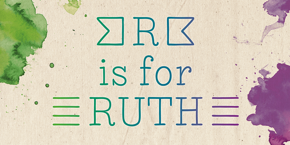 During the creation of this font, her designer ate plenty of healthy, organic foods.