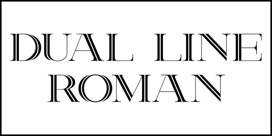 Dual Line Roman JNL Family by Jeff Levine Fonts - Fontspring