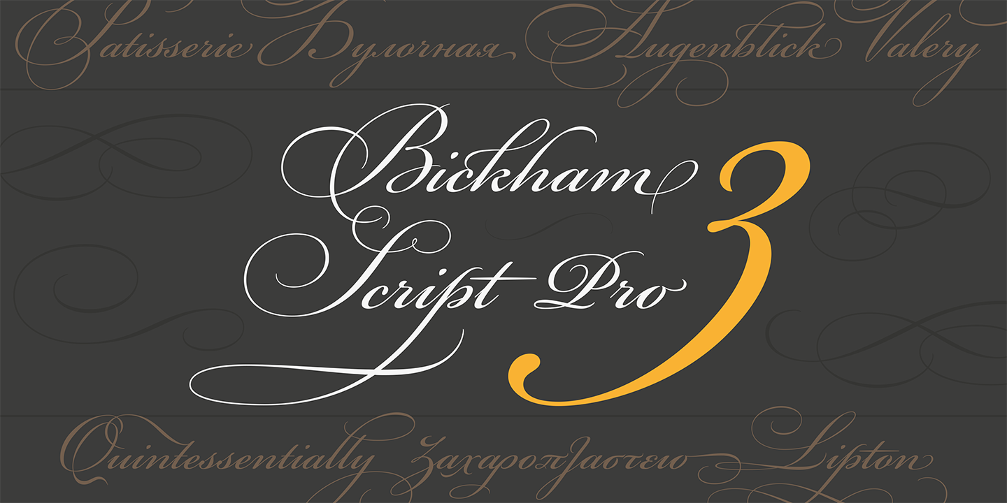 Bickham Script® Pro 3