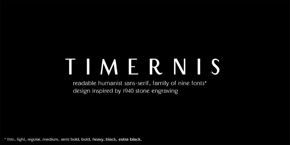 Timernis Font | Fontspring