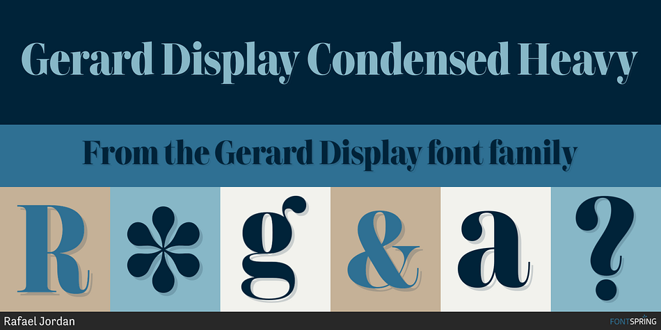 Gerard Display Condensed Heavy Font