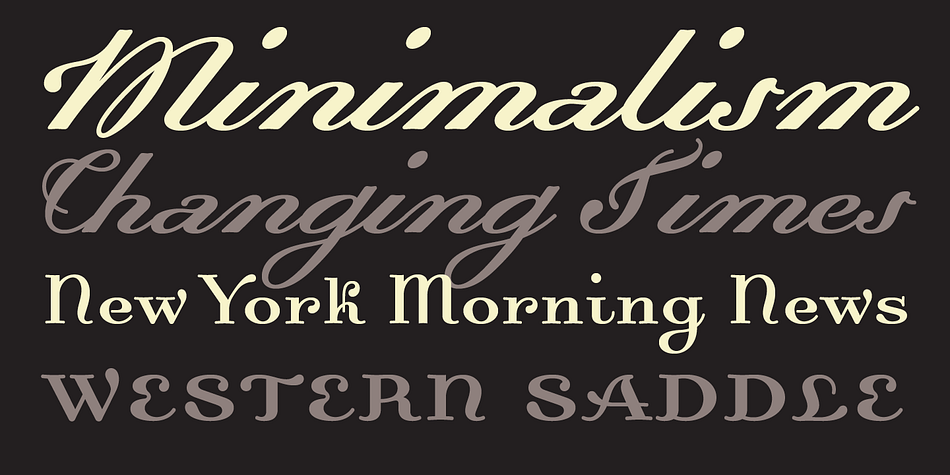Highlighting the Dalliance font family.