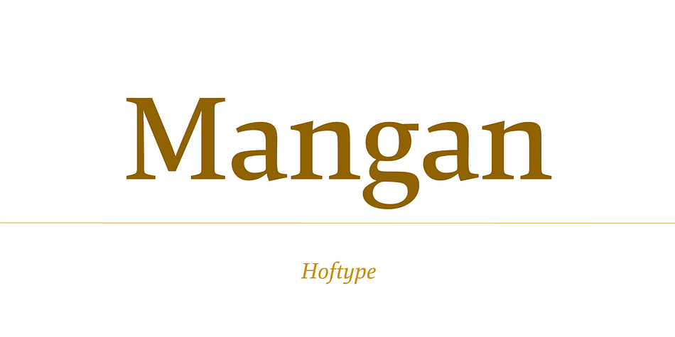 Mangan is a new text face which combines classical rationality with contemporary design.