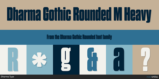 Fonts Similar To Dharma Gothic Rounded