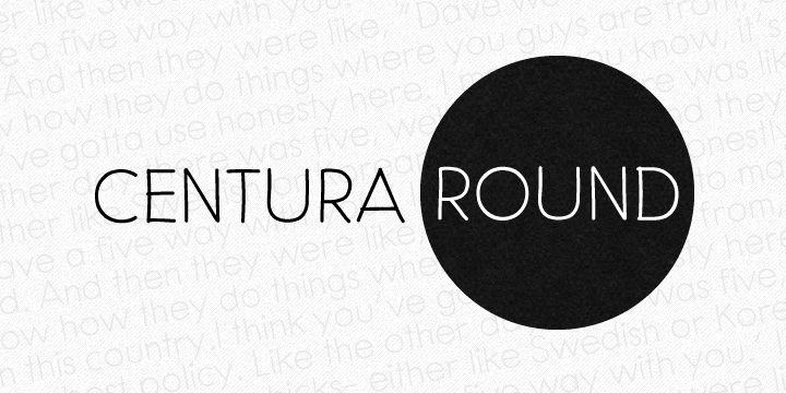 Centura Round is a hand-drawn, sans serif font inspired by geometric types from the first half of the 20th century like Futura and Twentieth CenturyThis font is a good choice for adding a personal hand lettered touch, as opposed to geometric fonts with perfectly formed lines and curves.