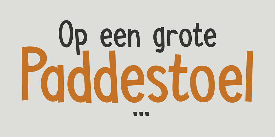 It is a very legible, clean and neat text font with an uneven baseline, slightly bouncy glyphs and more diacritics than a forest has mushrooms. Use if for packaging, kids’ book covers and posters.