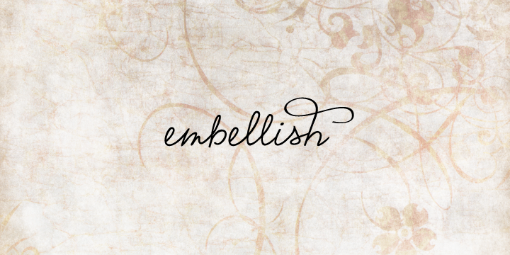 Emily Lime font family sample image.