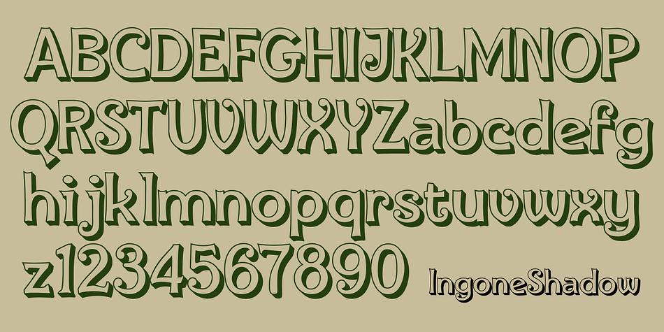 Displaying the beauty and characteristics of the Ingone font family.