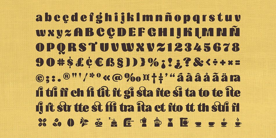 Displaying the beauty and characteristics of the Cafe Brasil font family.