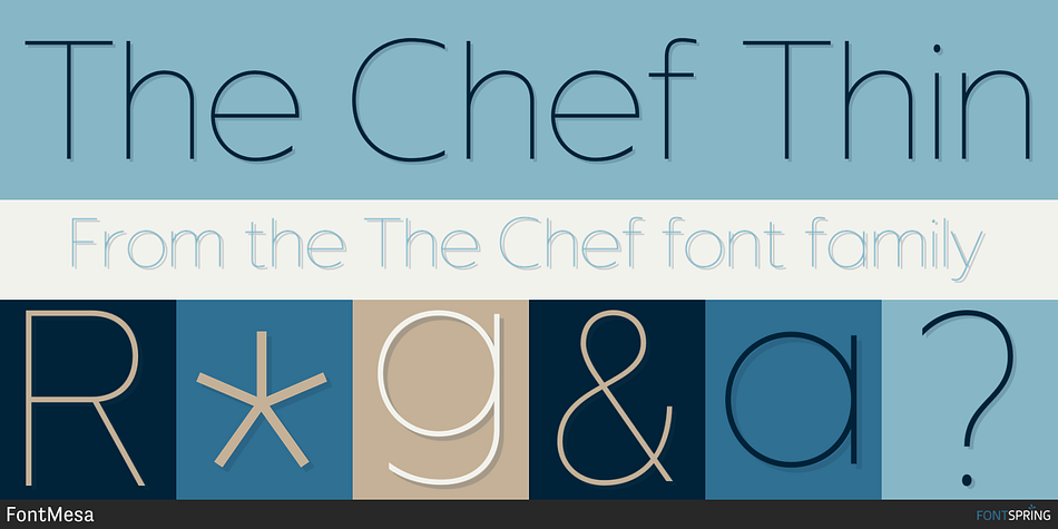 The Chef Thin Font