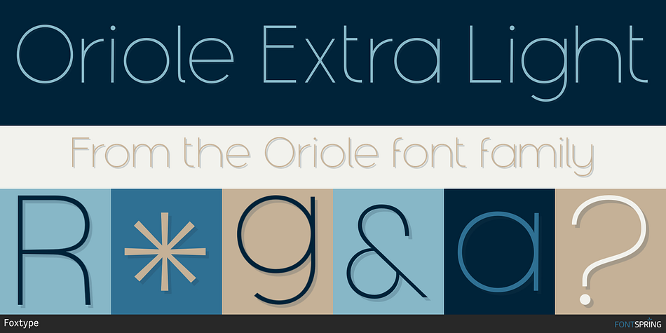 Oriole Extra Light Font
