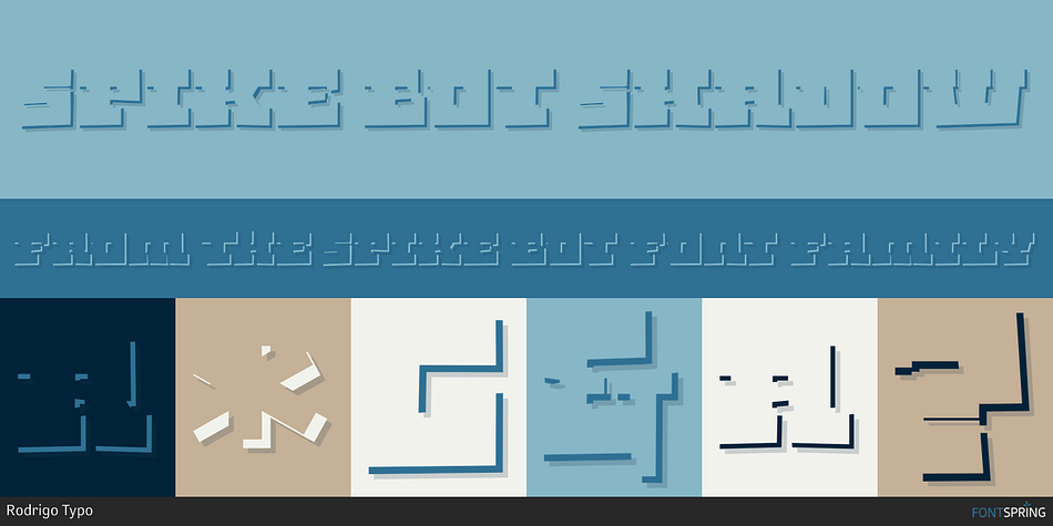 Spike bot Shadow Font