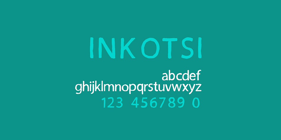 Displaying the beauty and characteristics of the Inkotsi font family.