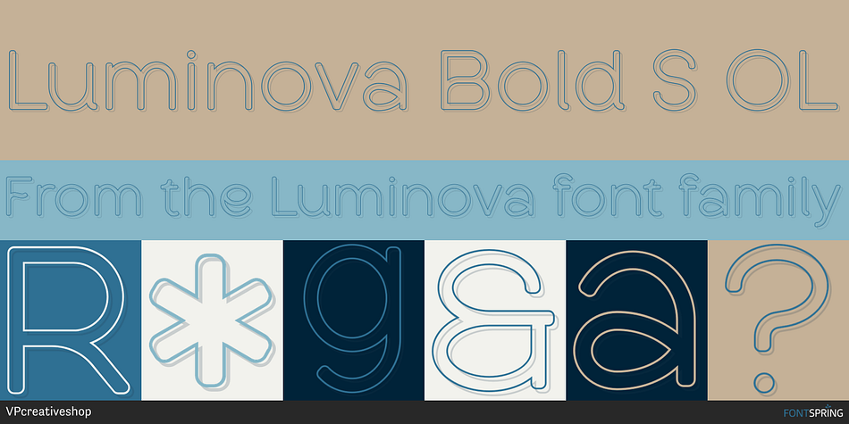Luminova Bold S OL Font
