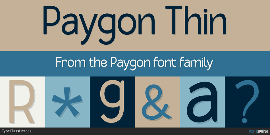 Paygon Thin Font