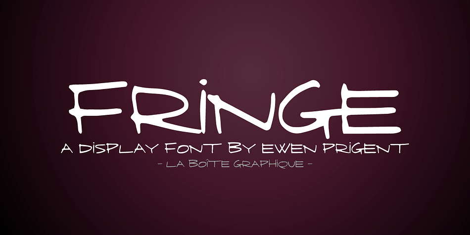 Fringe is a hand-printed caps font ideal for your graphic project.