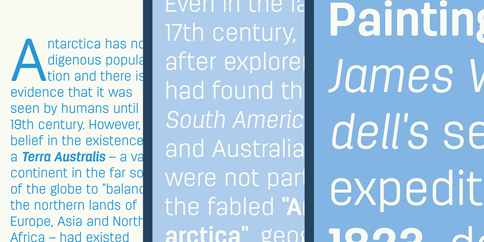 Highlighting the Antartida Rounded Essential font family.