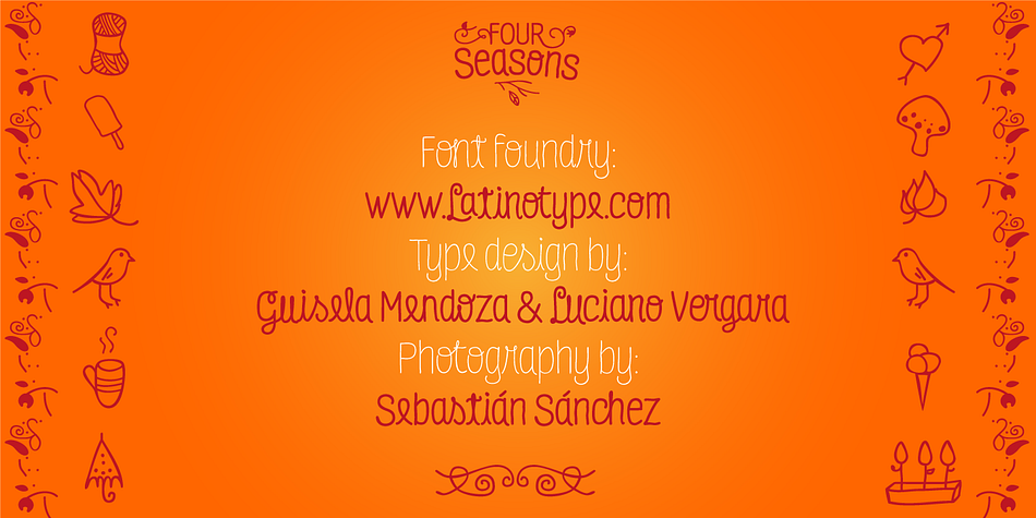 Emphasizing the popular Four Seasons Essential font family.