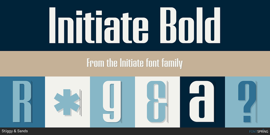 Initiate Bold Font