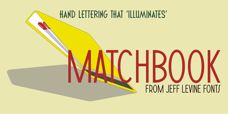 The hand lettering which inspired Matchbook JNL was used on an old matchbook from the Carrousel Restaurant in Miami Beach.