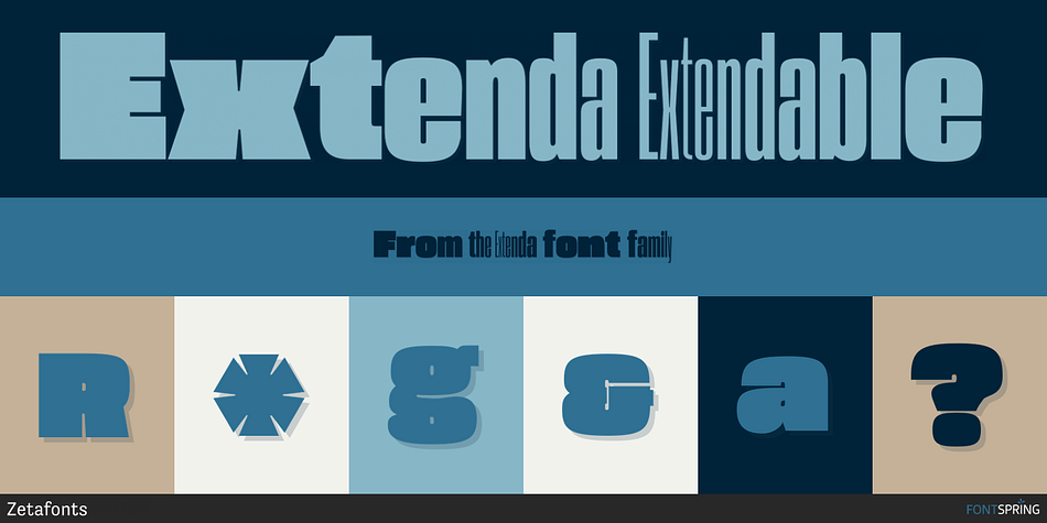 Extenda Extendable Font