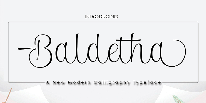Baldetha font family by pollem.Co