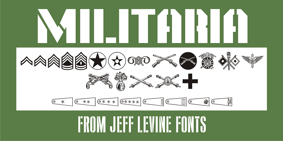 Militaria JNL is a collection of various military insignias modeled from vintage printer