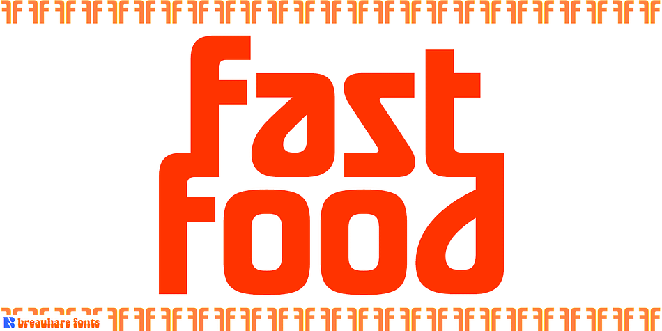 Fast Food is a font based on the former logo of a hamburger chain.