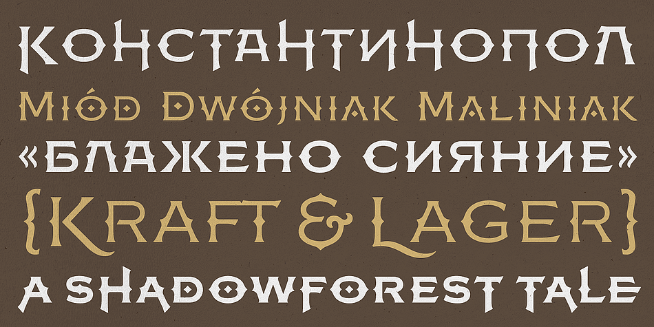FM Bolyar Ornate Pro font family sample image.