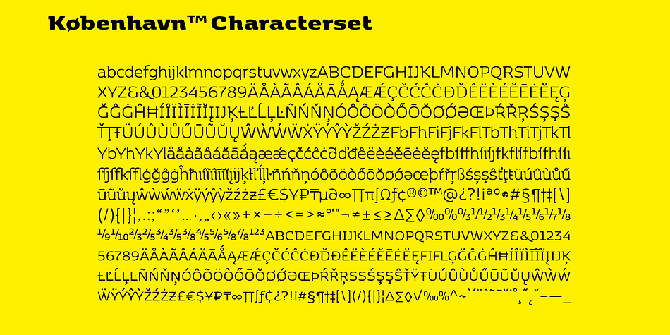 Designed by Henrik Birkvig and Morten Olsen, FP København is a multiple classification font family.
