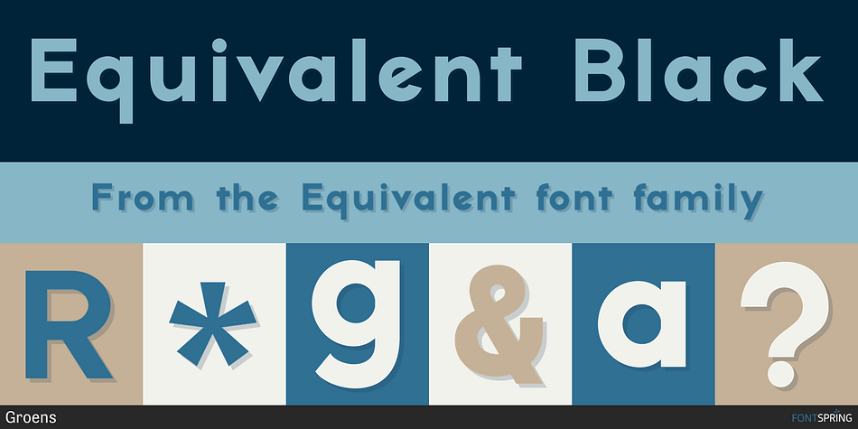 Equivalent Black Font