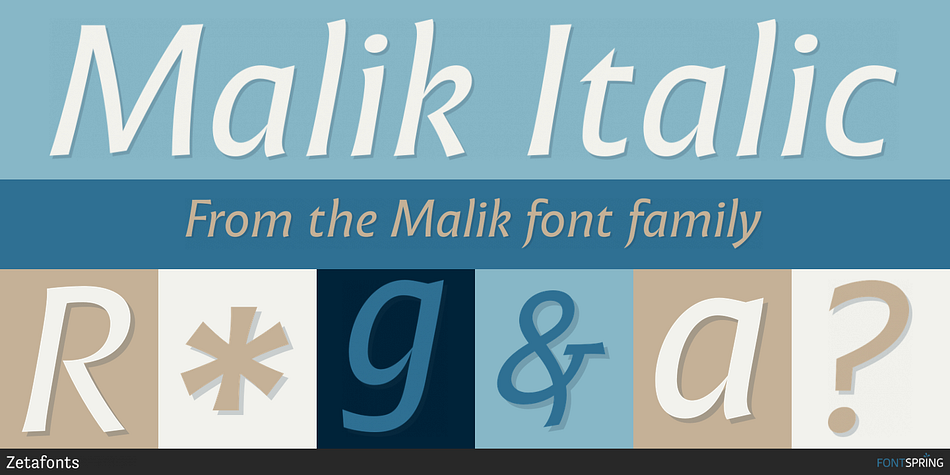 Malik Italic Font