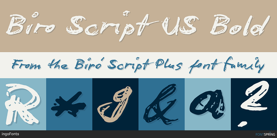 Biro Script US Bold Font
