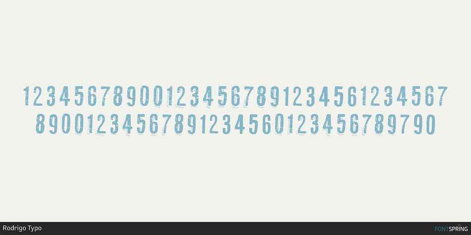 Ruba Style Numbers Font