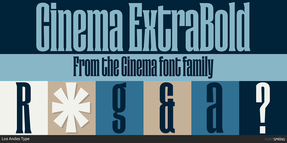 Cinema ExtraBold Font