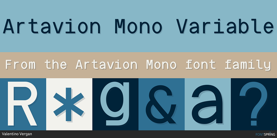 Artavion Mono Variable Font