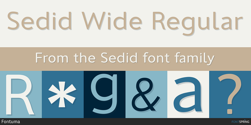 Sedid Wide Regular Font