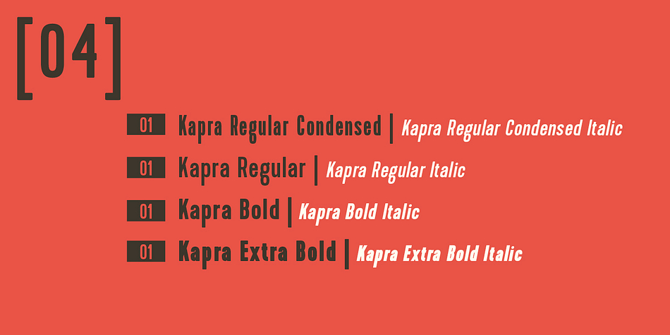 Emphasizing the popular Kapra font family.